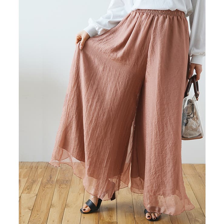 シフォンパンツ ワイドパンツ パンツ 品番 Fi Futier Land フューティアランド のレディースファッション通販 Shoplist ショップリスト