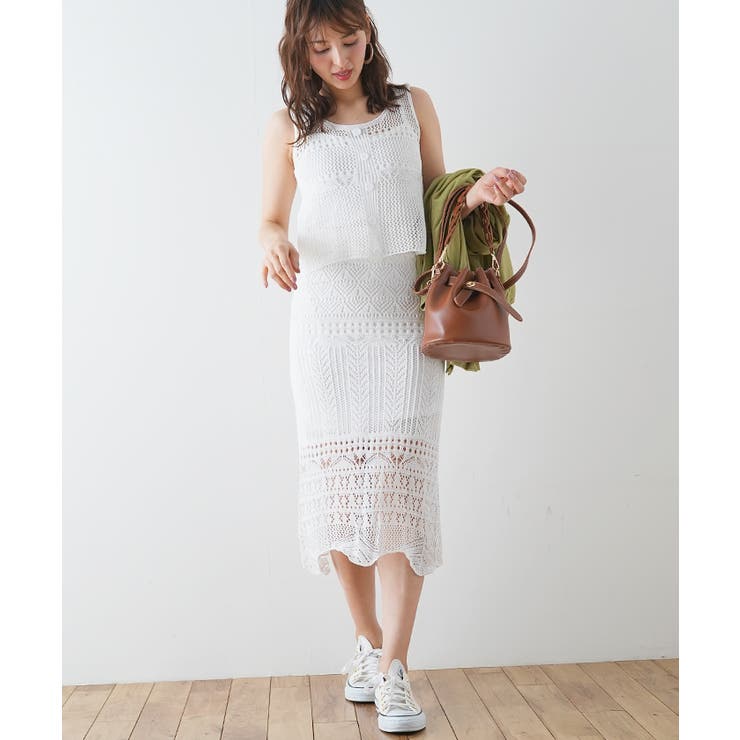 透かし編みニット セットアップ 透かし編み | futier land | 詳細画像27 