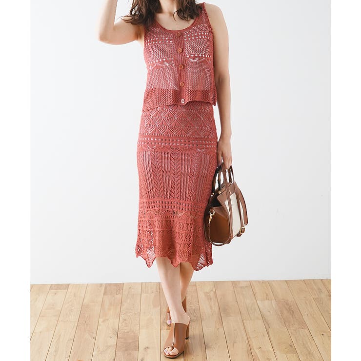 透かし編みニット セットアップ 透かし編み | futier land | 詳細画像36 