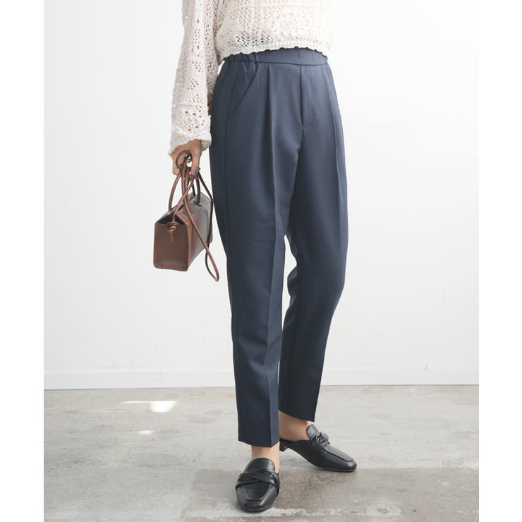 テーパードパンツ ウエストフリル ウエストタック | futier land | 詳細画像11 