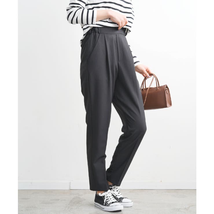 テーパードパンツ ウエストフリル ウエストタック | futier land | 詳細画像23 