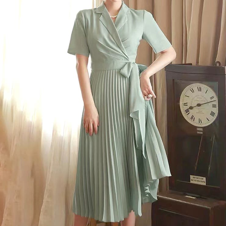 ワンピース プリーツ 襟付き 品番 Fi Futier Land フューティアランド のレディースファッション通販 Shoplist ショップリスト