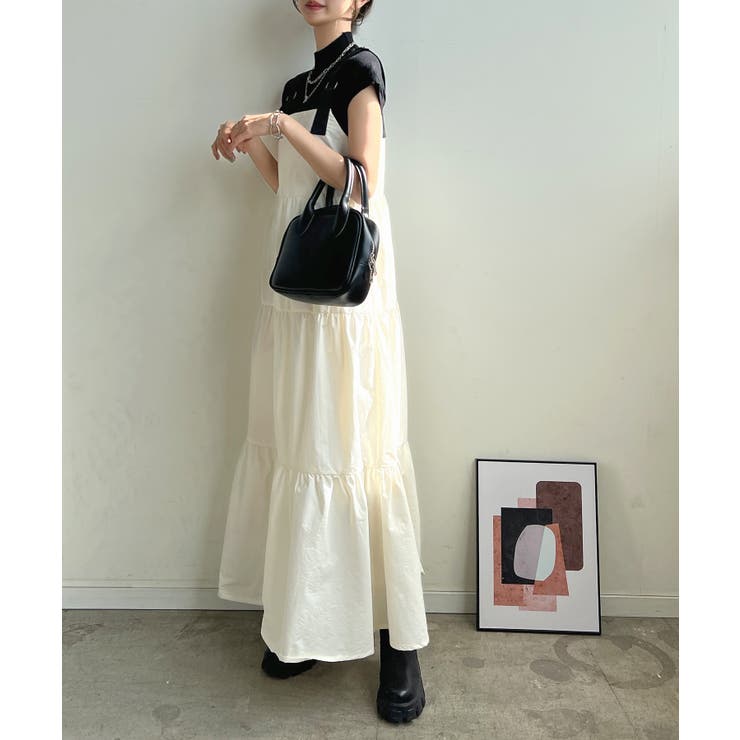 新品fennel ティアードワンピース 定価2万3000円ロング