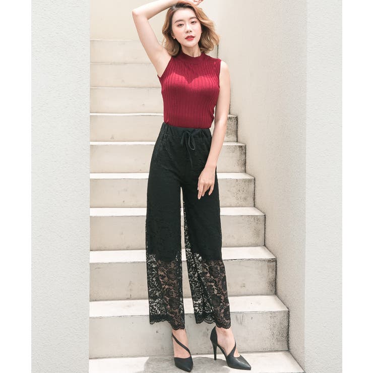 GRAMM フィッシュテール レースパンツ パンツ ボトム レース[品番：FI000005058]｜futier land（フュー