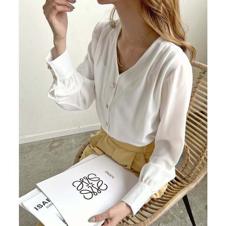 Velnica - 美品　Velnica　ボリューム袖ブラウス 0400019137714_BLACKMULTI?wid=