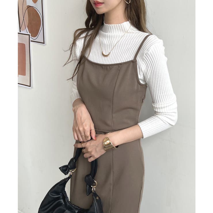 360°女性らしい美シルエット。リボンマーメイドキャミワンピース  | futier land | 詳細画像21 