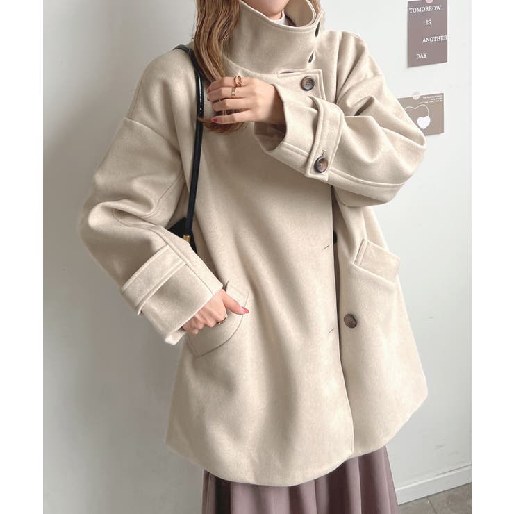 グレー】アウター コート ロングコート[品番：FI000007980]｜futier