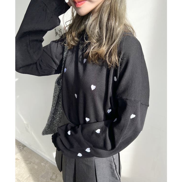 ブラウス風ジャケット・羽織もの・袖口カフス・ラメ入り花模様  