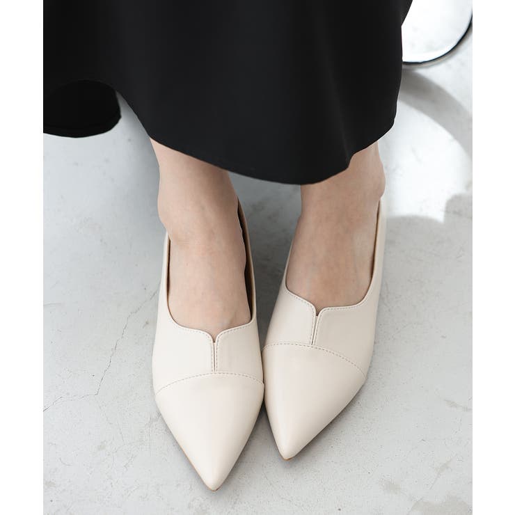 洗練されたエレガントな質感。Vカットポインテッドフラットシューズ | futier land | 詳細画像15 