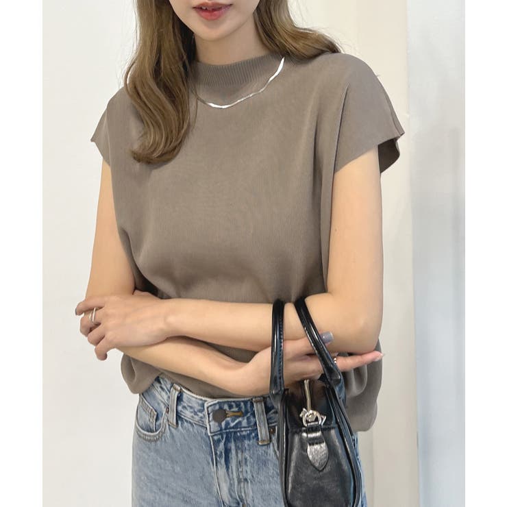 フラッフィーテディーフレンチスリーブknit クン フラッフィーテディーフレンチスリーブknit カラー: