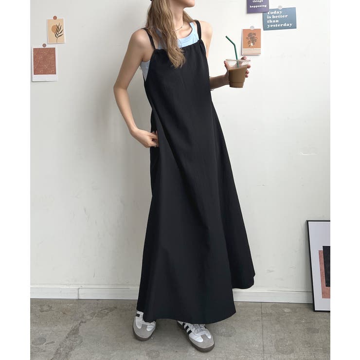 フィフィ－ユ　ノースリーブワンピース 限定展開 ノースリーブ Aライン シルエット ワンピース