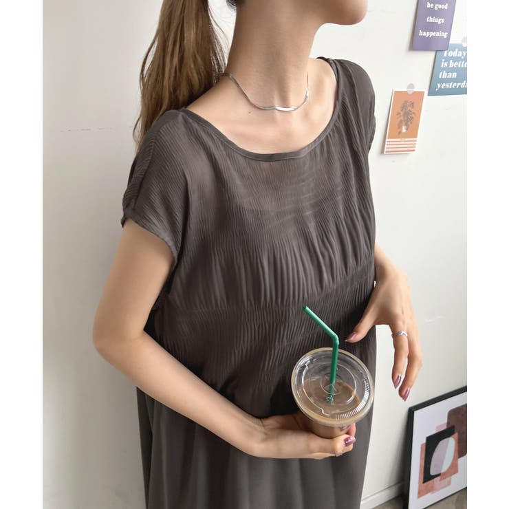 プリーツプリーツ ノースリーブ ロング丈 ワンピース グレー 2サイズ M相当 イッセイミヤケ ノースリーブプリーツロングワンピース M グレー 日本製