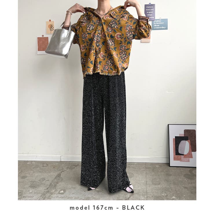 ☆美品☆ forte_forte 総柄 ラメ ライン ワイド パンツ ☆美品☆ forte_forte 総柄 ラメ ライン ワイド パンツ ボトムス