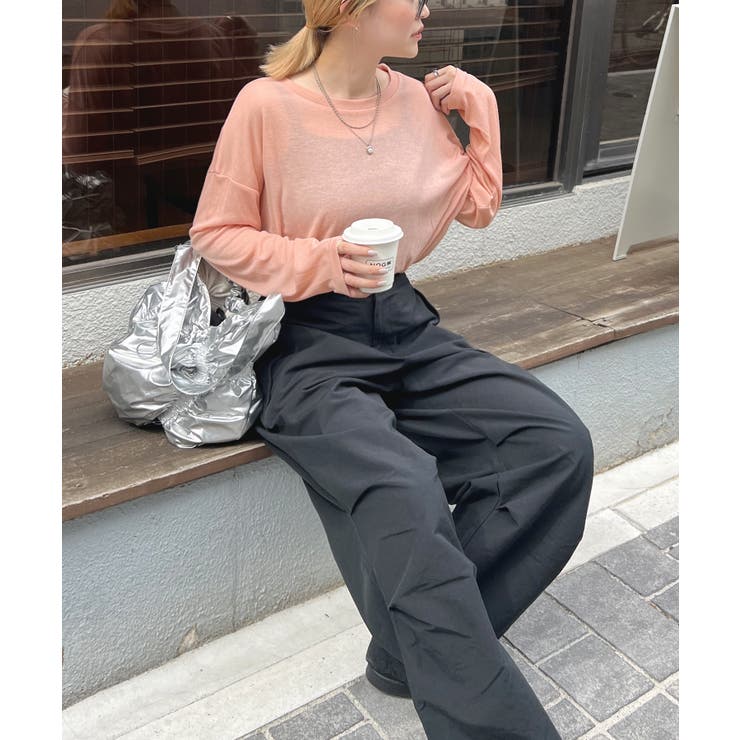 ベージュ シアーオーバーレイ トップス OTONA トップス ベスト シアー レディース ベージュ 涼しい