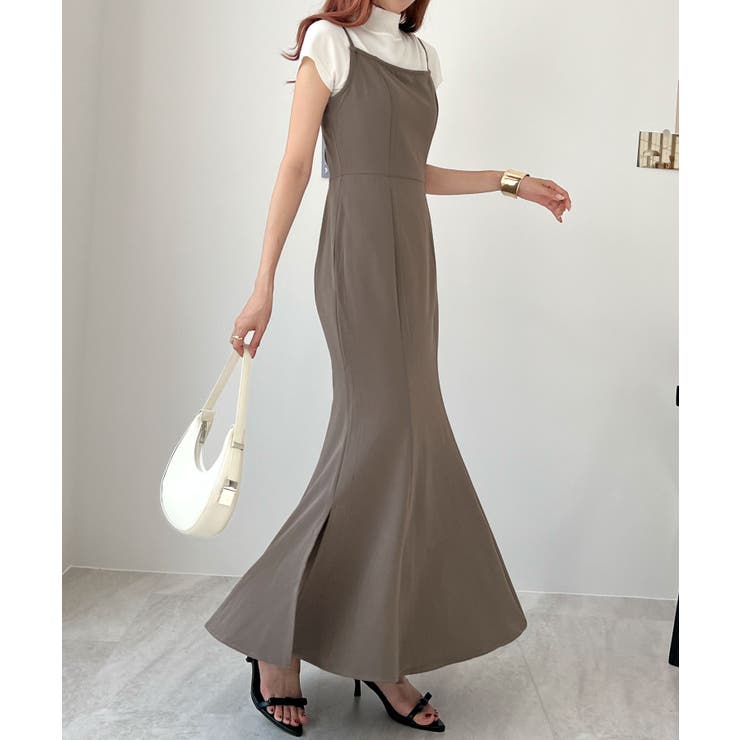 美品♡Diagram デニムワンピース　ティアード　リボンベルト　Aライン　36 美品♡Diagram デニムワンピース ティアード リボンベルト A