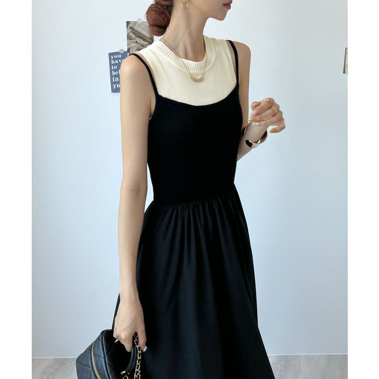 ワンピース タンクトップ ノースリーブ[品番：FI000008364