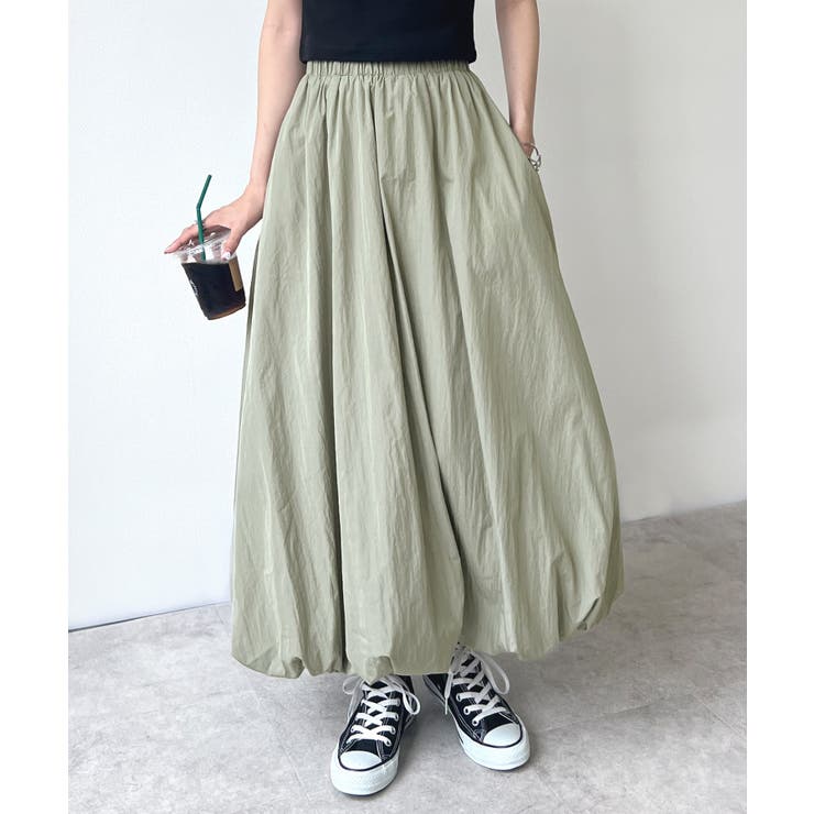 ふっくらした軽やかな着心地♪ バルーンロングスカート | futier land | 詳細画像11 