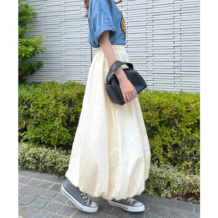 ふっくらした軽やかな着心地♪ バルーンロングスカート | futier land | 詳細画像7 