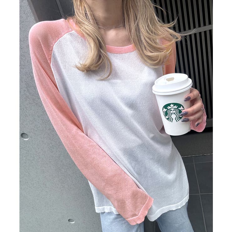 《ABYSアビス コラボ》合わやすいツートンカラー。シアーラグランTシャツ | futier land | 詳細画像23