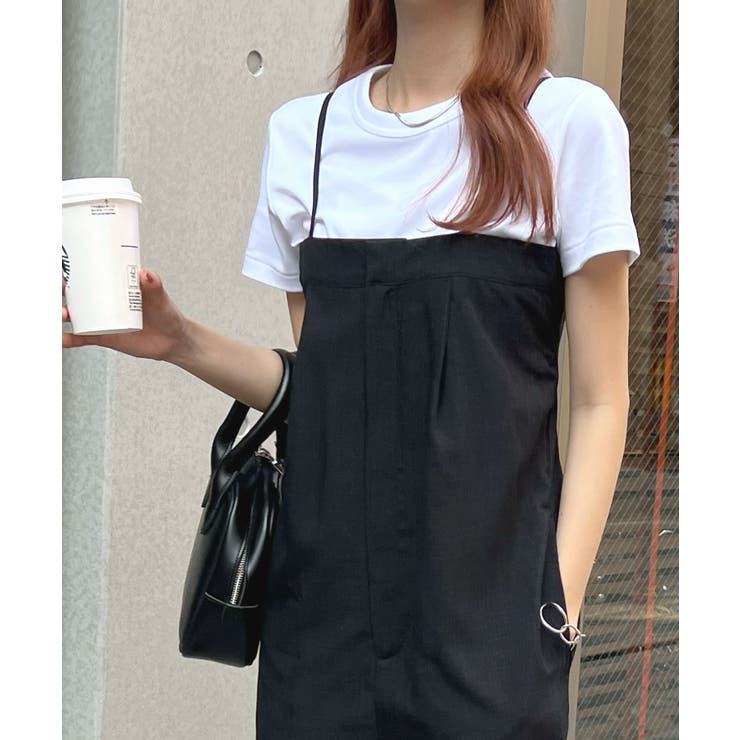 低身長向けに大人っぽく着こなせる♪》リネンライクベアトップ