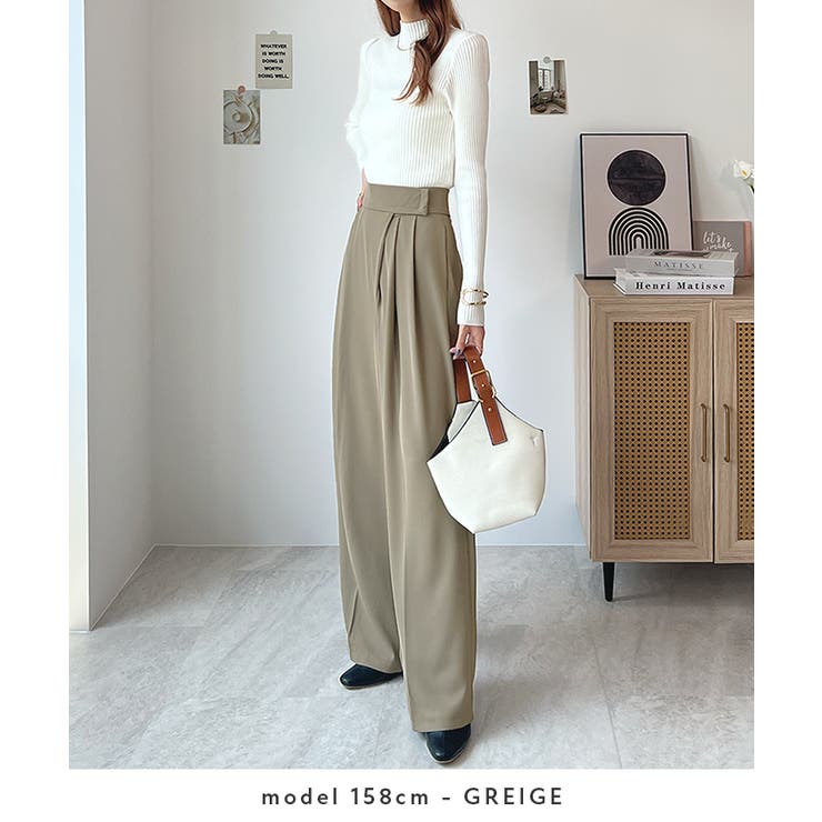 ベルトいらないモードなスタイル。 テープベルトタックスラックス | futier land | 詳細画像7 