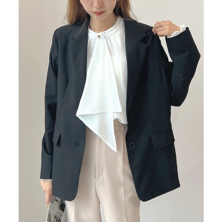 さりげない華やかさが魅了する。スカーフタイブラウス | futier land | 詳細画像15 