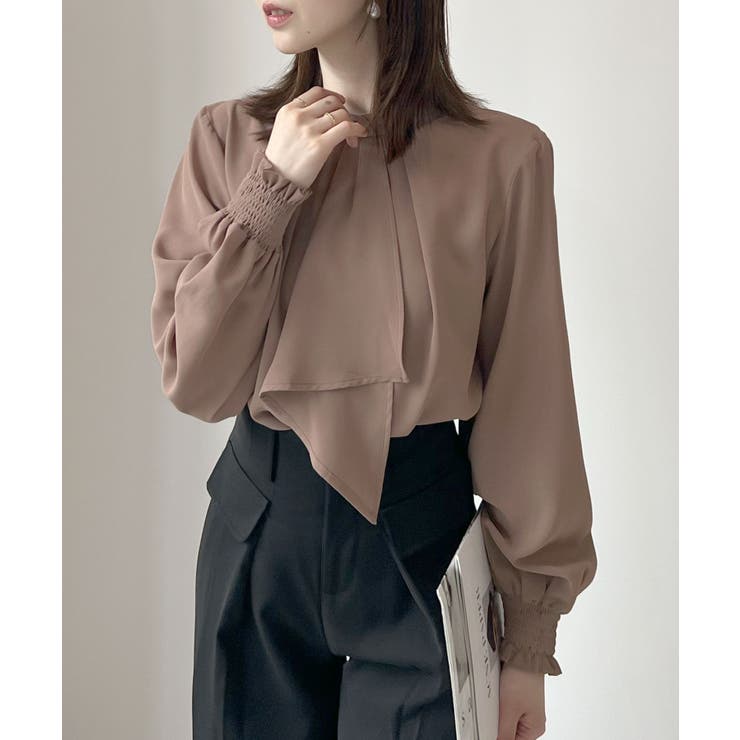 さりげない華やかさが魅了する。スカーフタイブラウス | futier land | 詳細画像24 