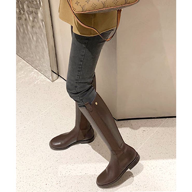 フラットロングブーツ[品番：FI000008414]｜futier land（フュー