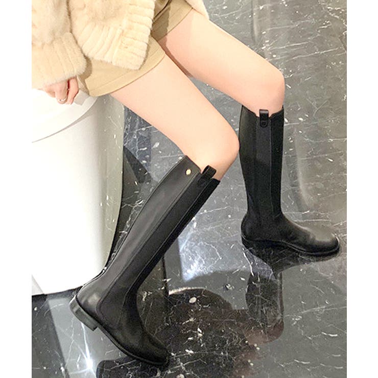 フラットロングブーツ[品番：FI000008414]｜futier land（フュー