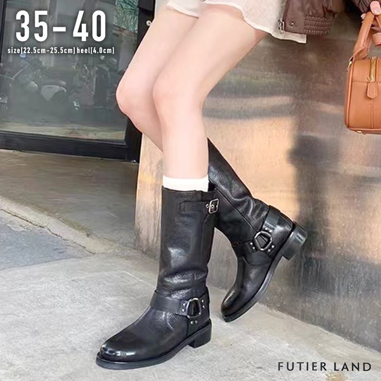 ダブルベルトミドルブーツ[品番：FI000008421]｜futier land（フュー