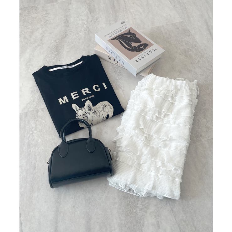 今っぽい小フリル＆のび～る快適さ。チビフリルタイトスカート | futier land | 詳細画像30 