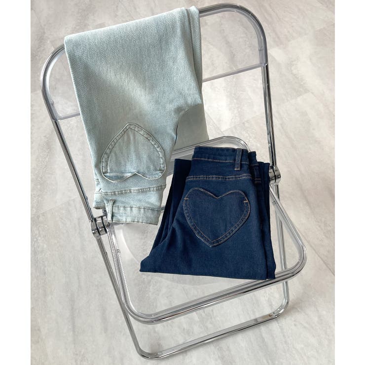 【可愛いハートがポイント♪】CHANEL★ジーンズ CHANEL(シャネル)のレディース デニム・ジーパン 人気アイテム