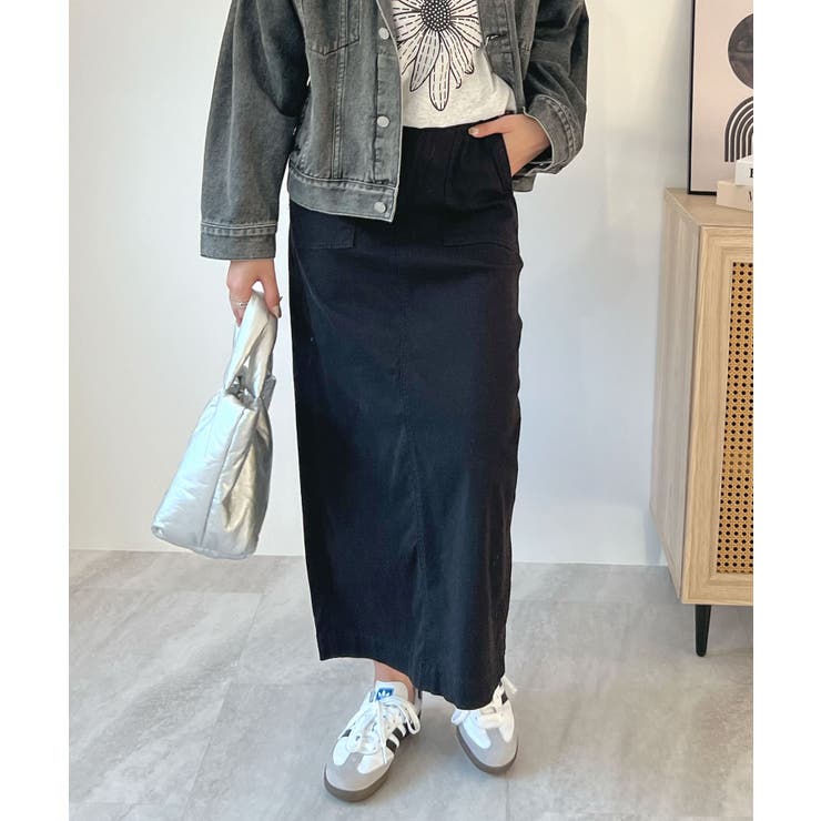 ポケット付き！キレイめカジュアルのプラスコーデ。ベイカーロングスカート | futier land | 詳細画像10 