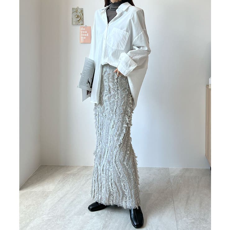 イマ旬主役級コーデが実現するMIXフリンジスカート | futier land | 詳細画像12 