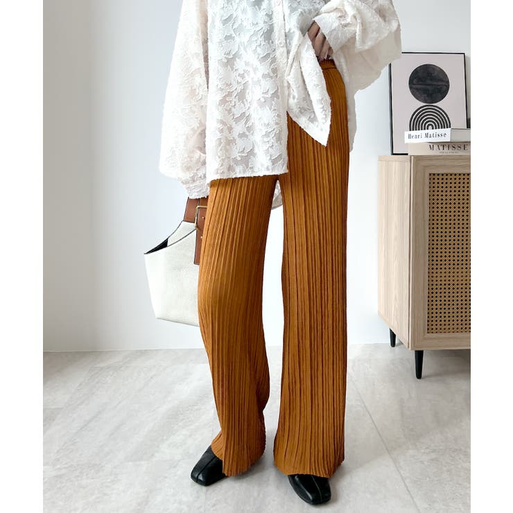 好みの長さにセルフカット調整できる✂ ランダムプリーツロングパンツ | futier land | 詳細画像34 