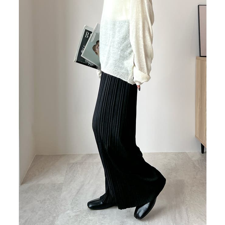 好みの長さにセルフカット調整できる✂ ランダムプリーツロングパンツ | futier land | 詳細画像23 