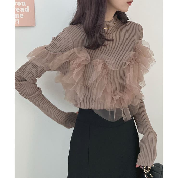 3種類の変芸自在。3wayチュールドッキングリブニット | futier land | 詳細画像17 