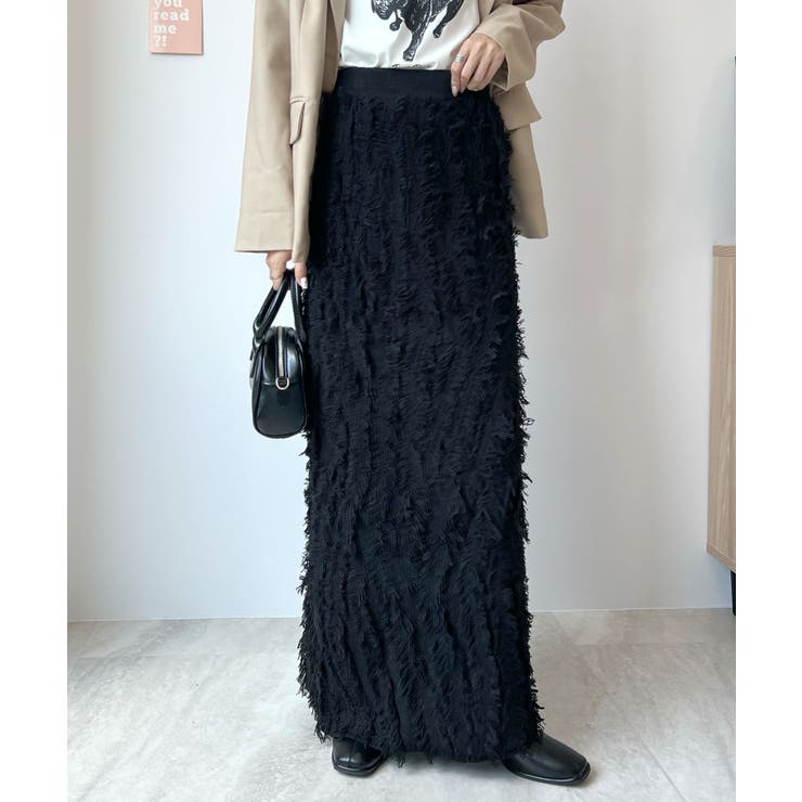 イマ旬主役級コーデが実現するMIXフリンジスカート | futier land | 詳細画像9 