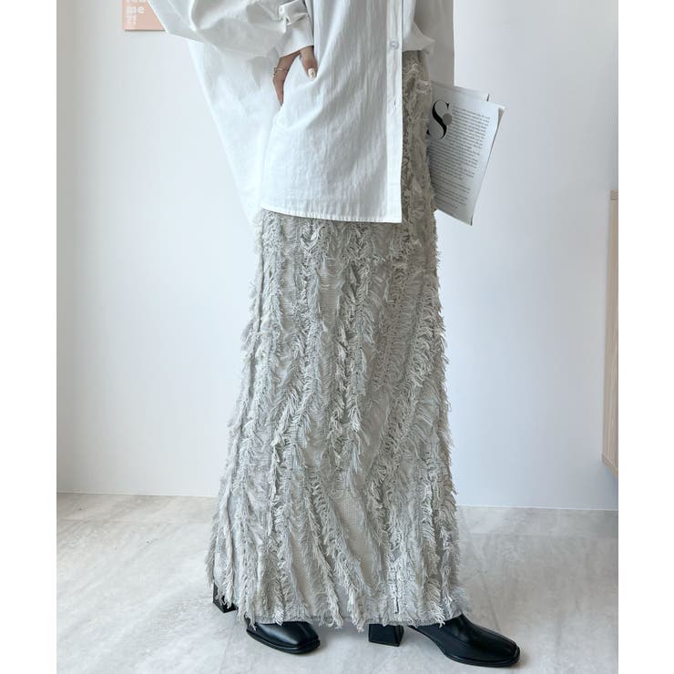 イマ旬主役級コーデが実現するMIXフリンジスカート | futier land | 詳細画像10 