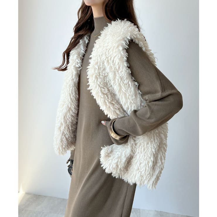 大人オーラが漂う上品さ。ハイネックニットロングワンピース | futier land | 詳細画像40 