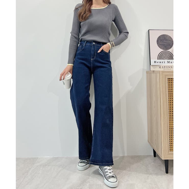 【可愛いハートがポイント♪】CHANEL★ジーンズ moment+ ジーンズ デニム デニムパンツ ハート柄デニムパンツ
