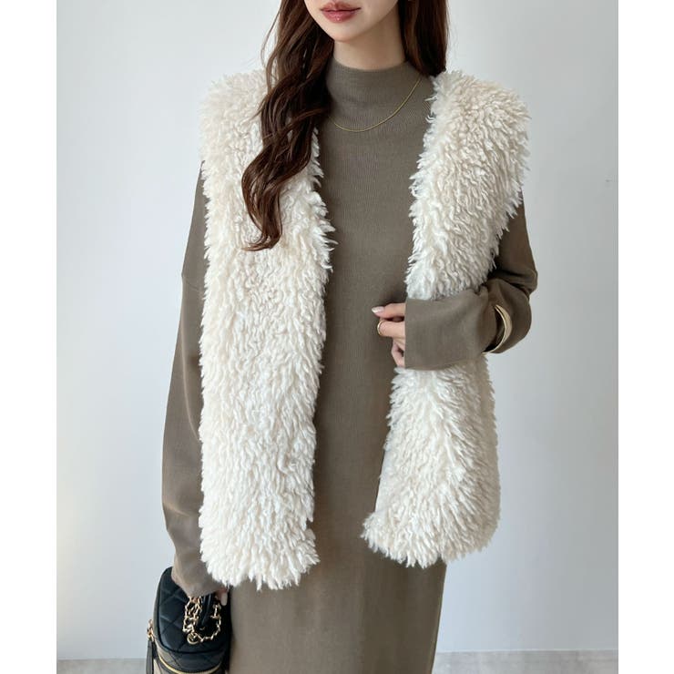 大人オーラが漂う上品さ。ハイネックニットロングワンピース | futier land | 詳細画像38 