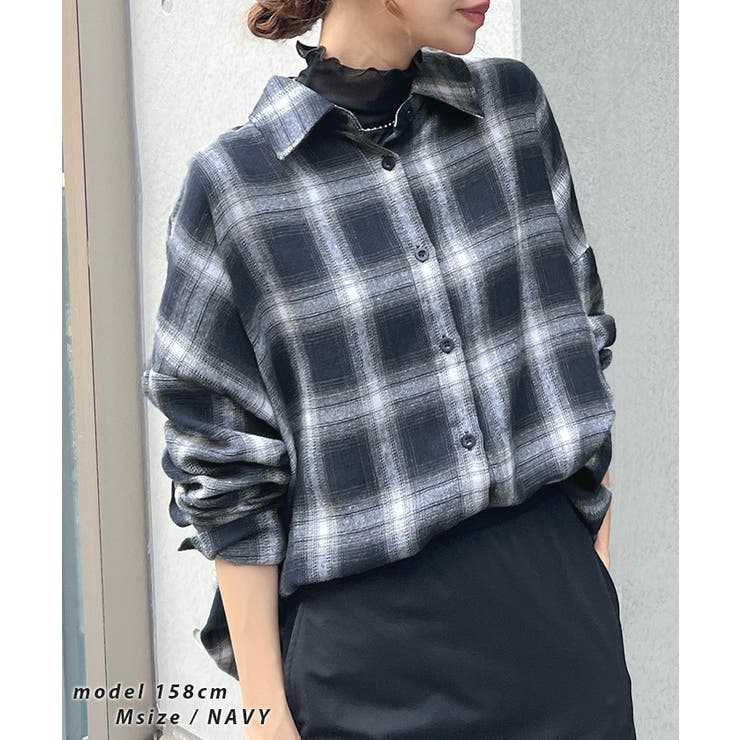 際立つ大人オンブレ。アソートチェックBIGシャツ | futier land | 詳細画像8 