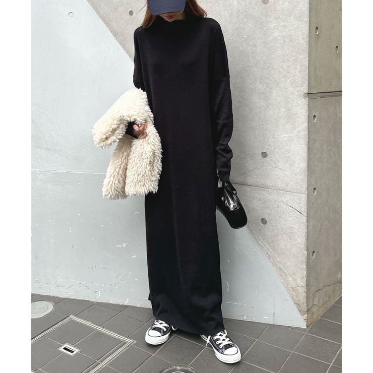 大人オーラが漂う上品さ。ハイネックニットロングワンピース | futier land | 詳細画像17 