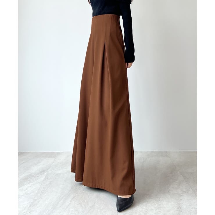 ベーセッツ キャメル スカート パンツ セレブ 高級 上品 完売品 人気 美脚