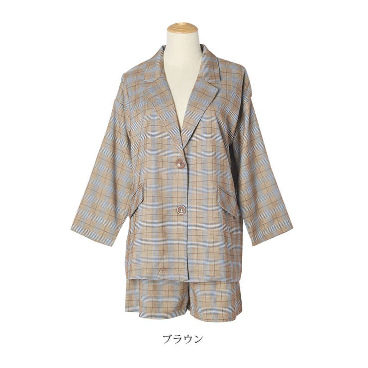 チェック セットアップ ジャケット[品番：FI000005163]｜futier land