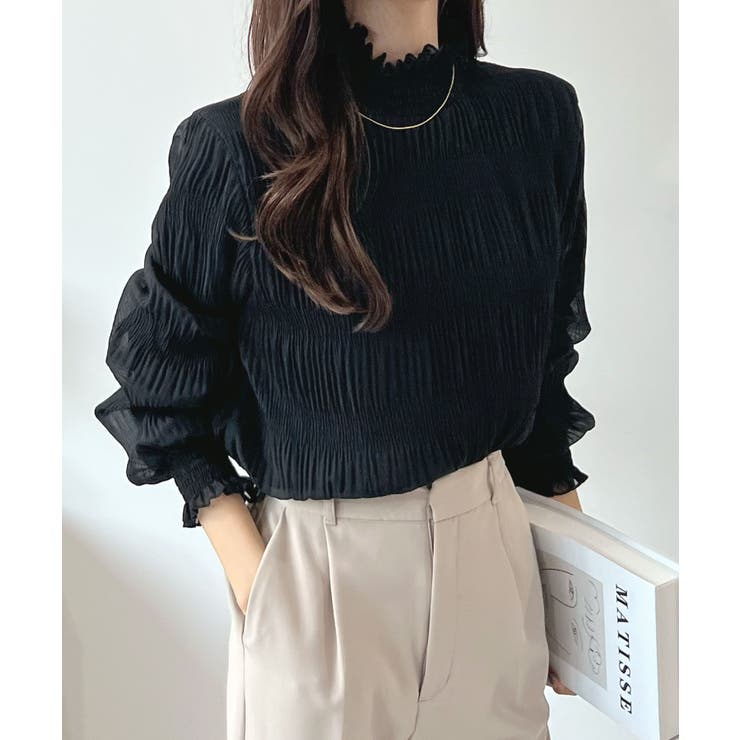 着る毛布の暖かさ。裏起毛ギャザートップス | futier land | 詳細画像15 