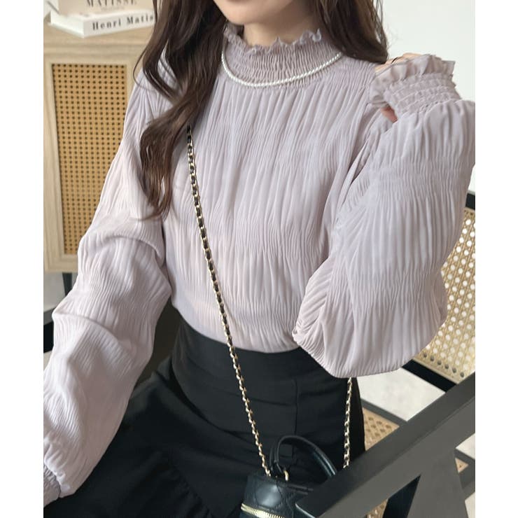 グレージュ | 着る毛布の暖かさ。裏起毛ギャザートップス | futier land