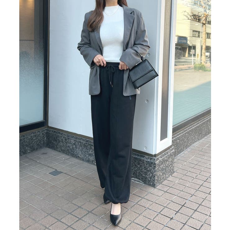 《ABYS》セットアップ可。ロゴ刺繍裏毛ドロストスウェットパンツ | futier land | 詳細画像14 