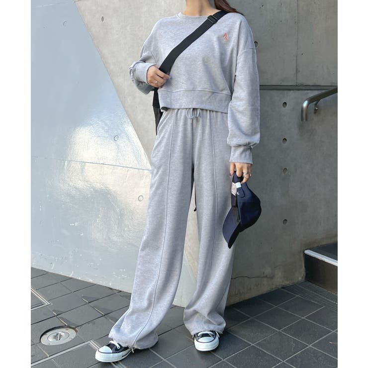 《ABYS》セットアップ可。ロゴ刺繍裏毛ドロストスウェットパンツ | futier land | 詳細画像24 